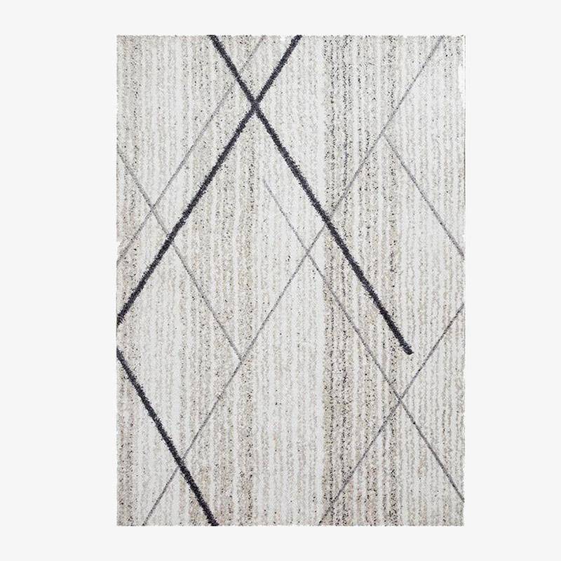 Tapis rectangle moderne beige style Nordic