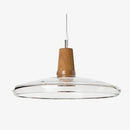 Suspension à LED en verre de différentes formes