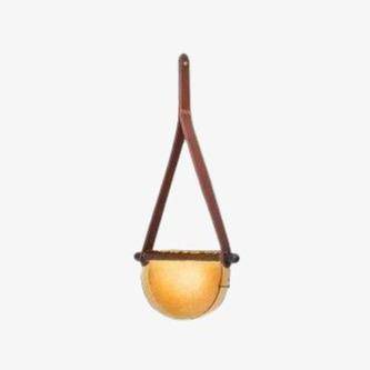 Suspension vintage LED avec deux demi-cercles colorés