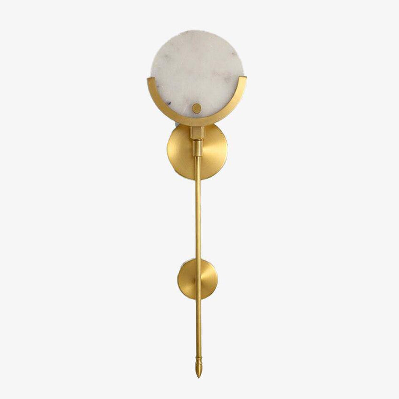 wall lamp LED design wall lamp with gold metal and marble stem