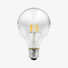 Ampoule E27 à LED G45 4W retro argenté