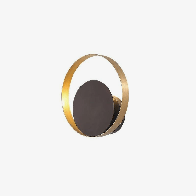 wall lamp design LED round gold and black Modern