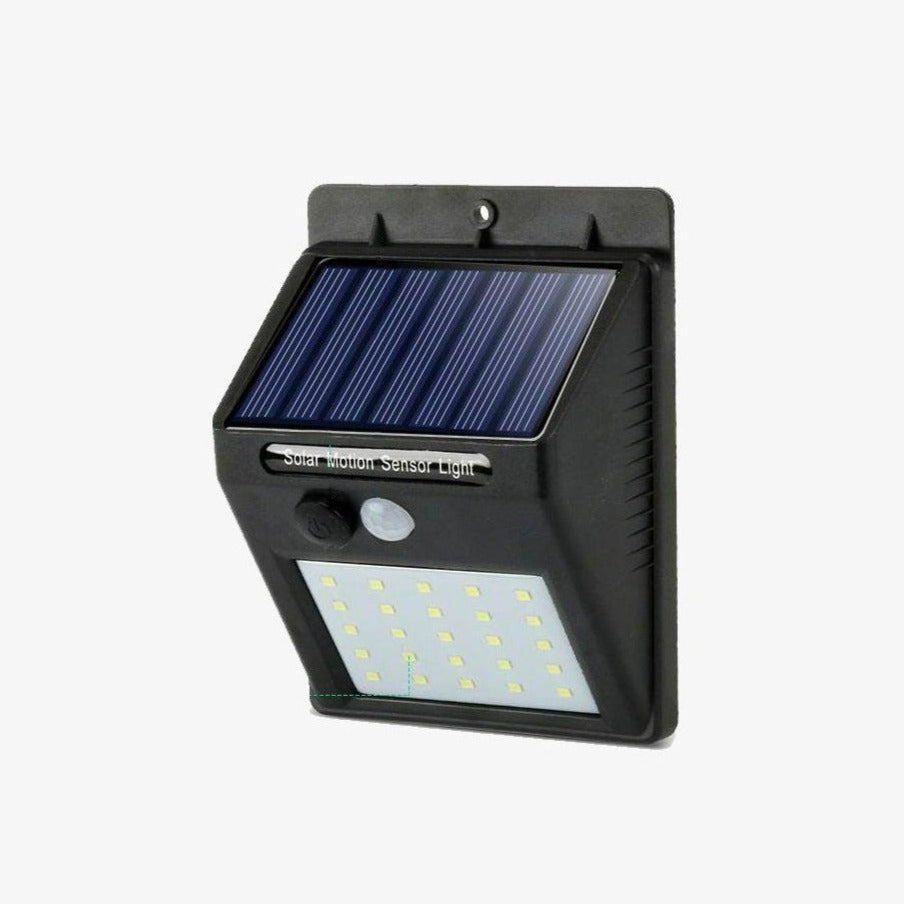 Luz LED para exteriores con energía solar, color negro