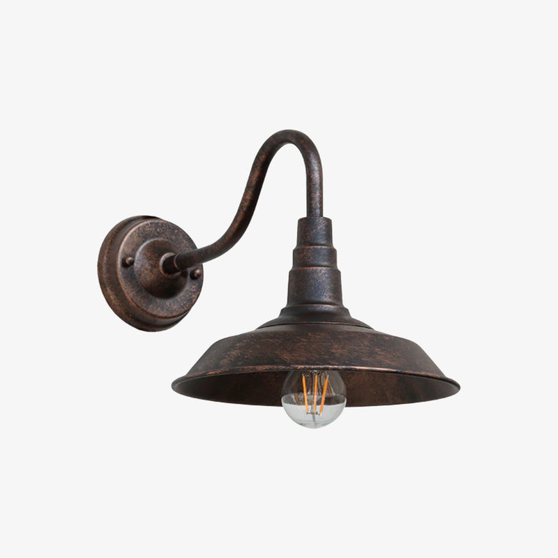 Applique extérieur LED vintage rustique (noir ou marron)