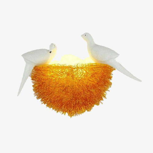 Applique LED en forme de nid d'oiseaux