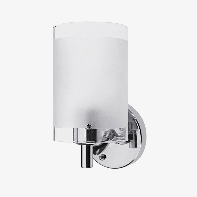 wall lamp silver LED wall light with lampshade in metal Tool