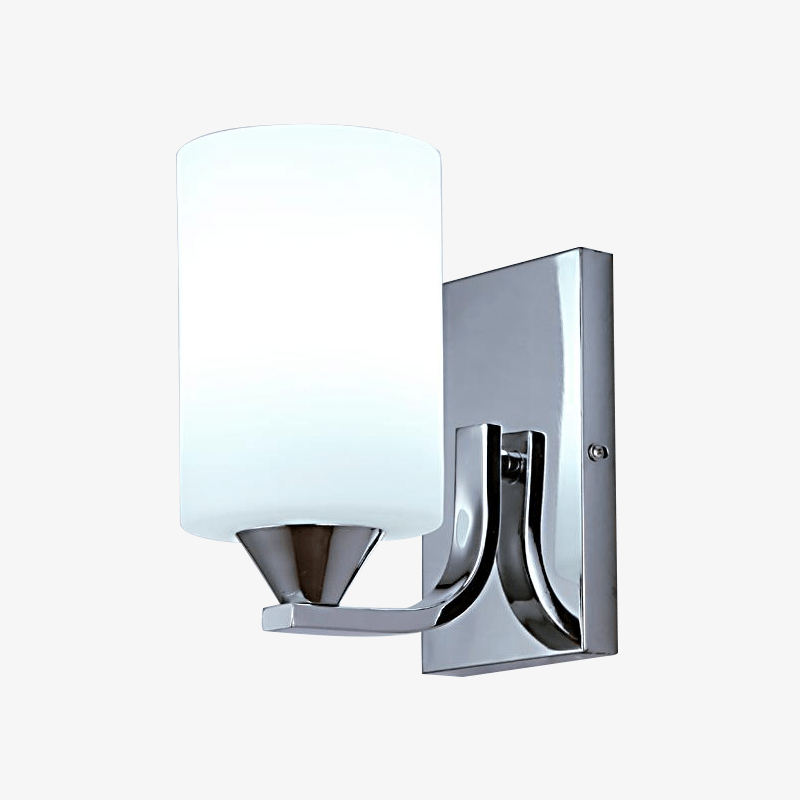 Applique murale lampe intérieur métal chromé avec motifs Compatible LED E27