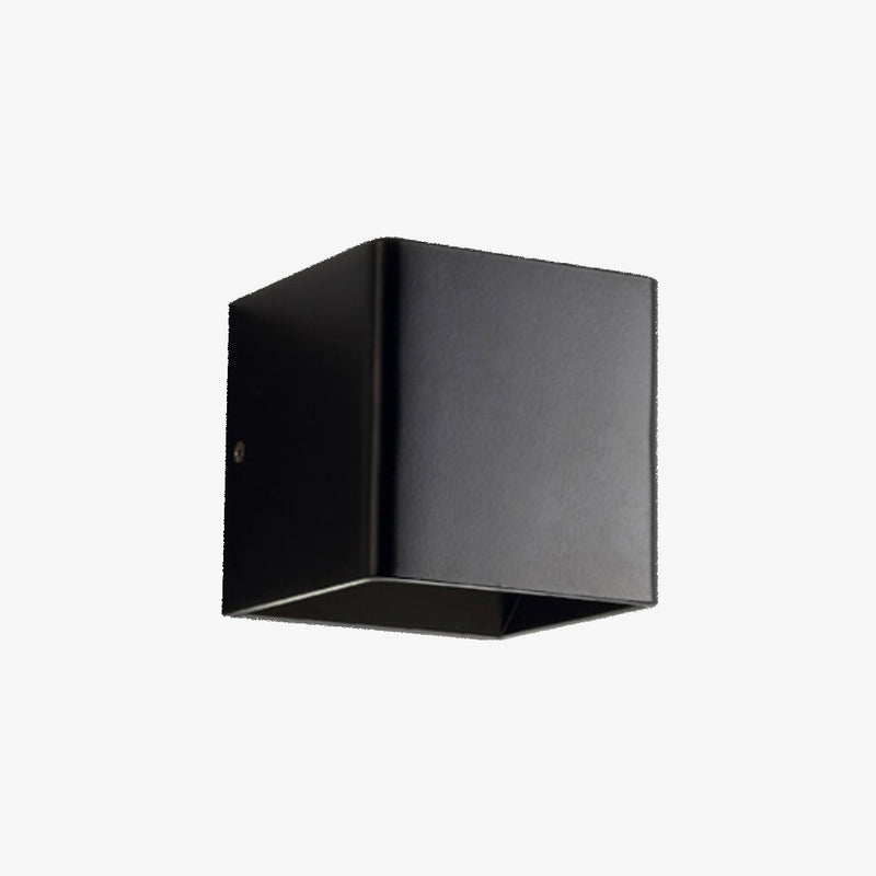 wall lamp coloured LED wall cube with rounded edges