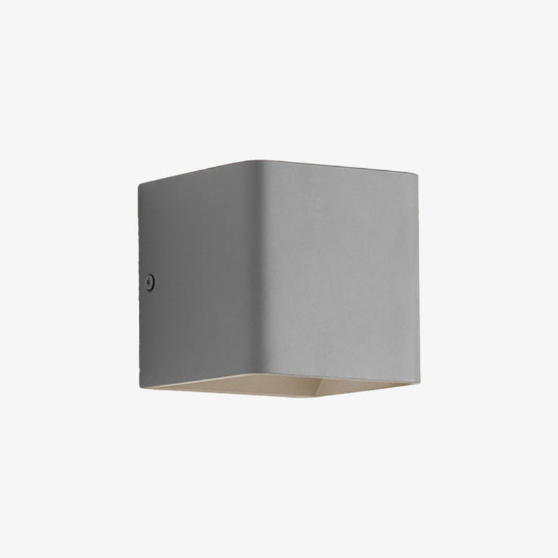 wall lamp coloured LED wall cube with rounded edges