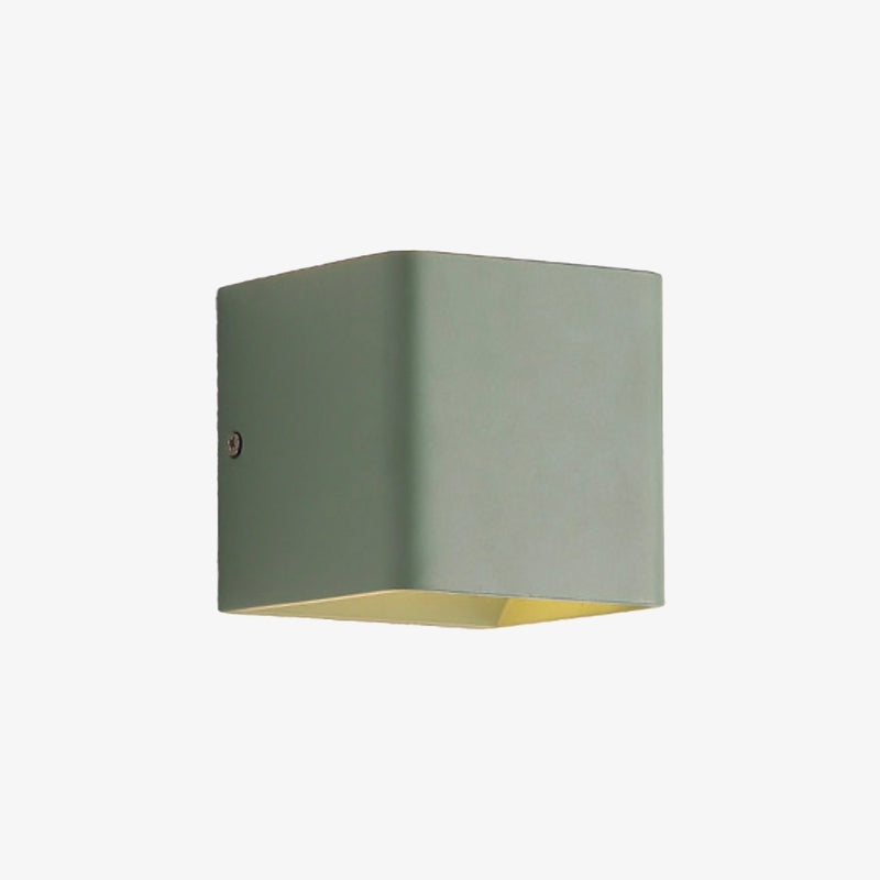 wall lamp coloured LED wall cube with rounded edges