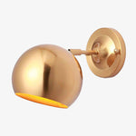 Applique murale design boule dorée à LED Arandela