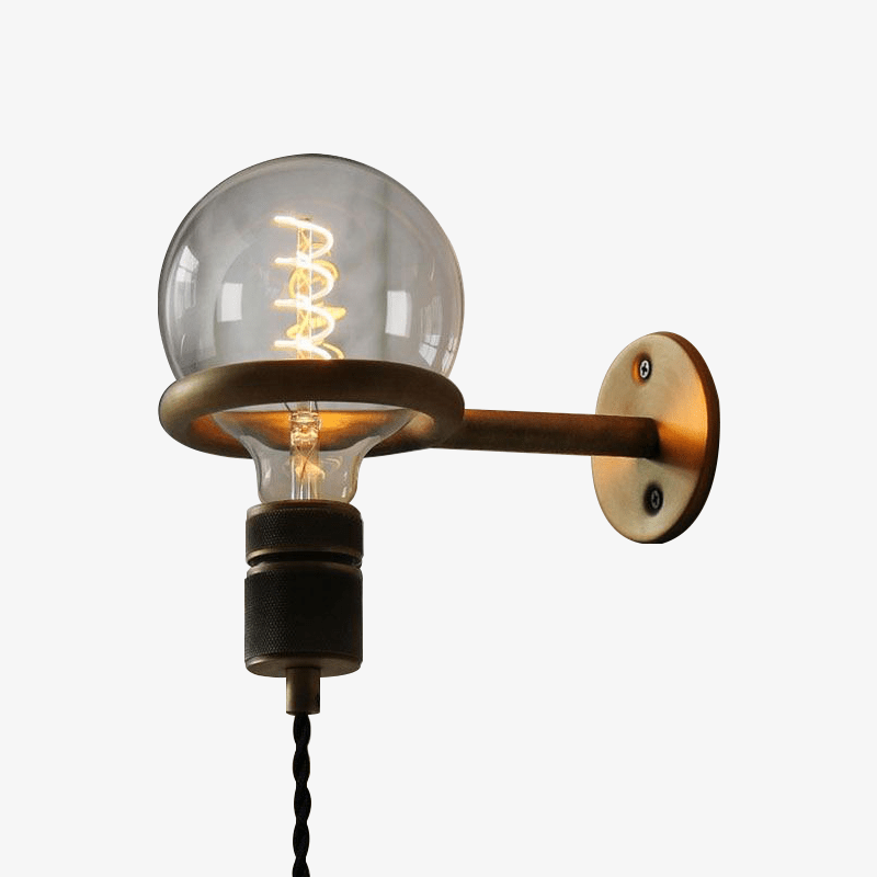 Lámpara de pared design vintage oro Rosa