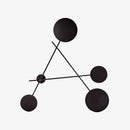 Applique murale design LED avec 5 disques en métal Loft