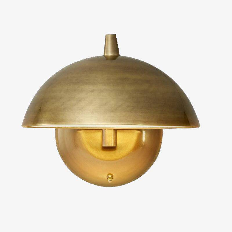 wall lamp LED design gold wall lamp with lampshade rounded Mushroom style