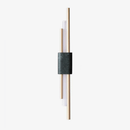 Applique murale design LED en marbre avec tube doré Sconce
