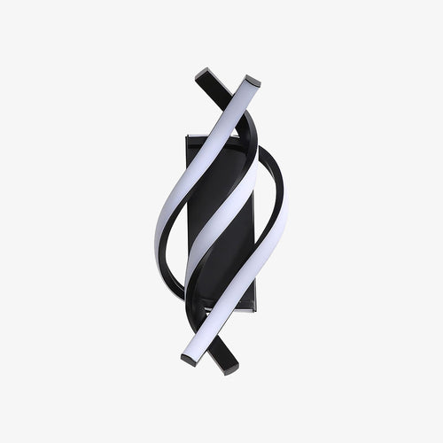 Applique murale design LED en spirale d'aluminium Psalm
