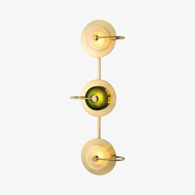 wall lamp LED wall design round in gold metal Light