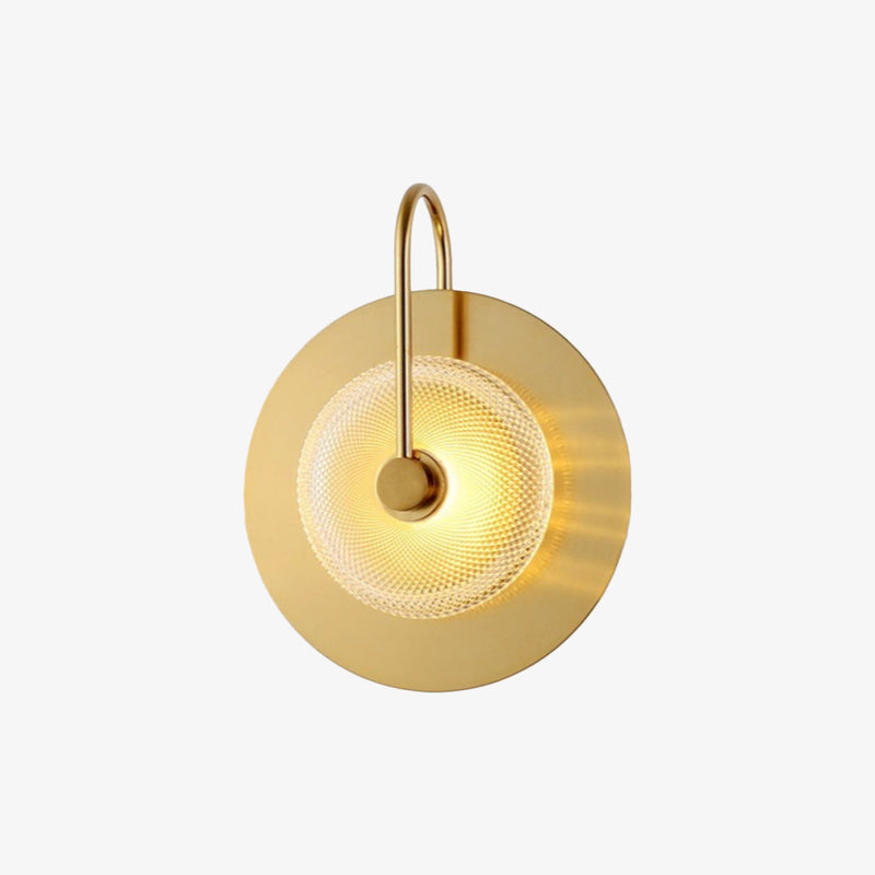 wall lamp LED wall design round in gold metal Light