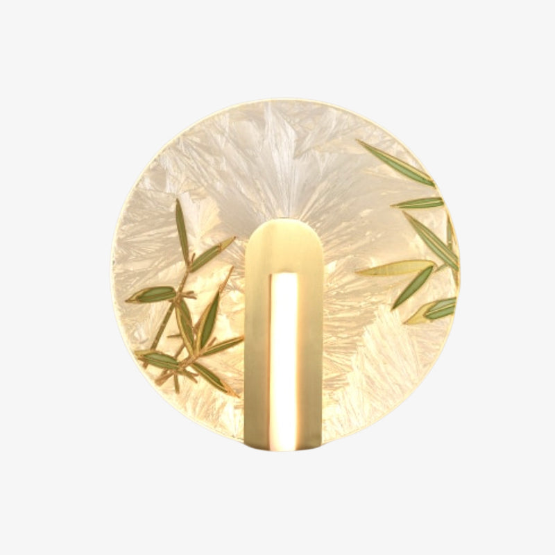 Lámpara de pared design LED de estilo asiático en vidrio Yuaming