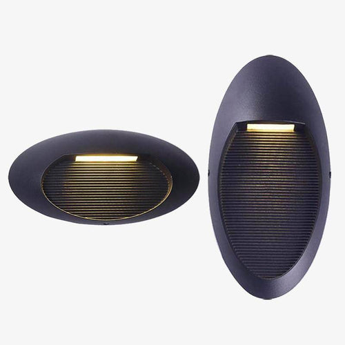 Applique murale extérieure à LED ovale Porch - vue 2 sur 7