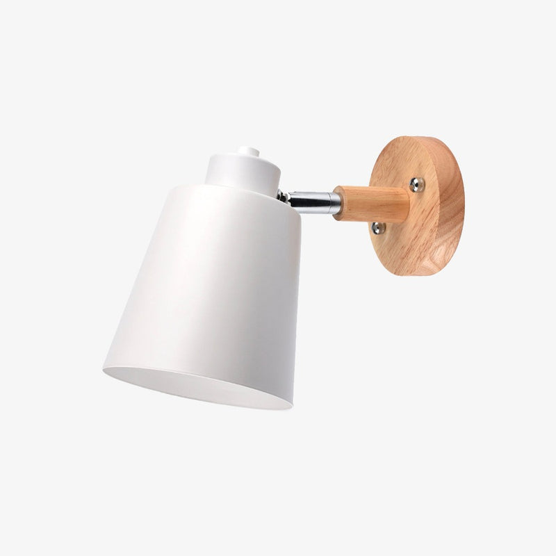 wall lamp LED wall lampshade adjustable metal and wooden stand