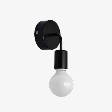 Aplique LED con bombilla desplegable (blanco o negro)