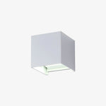 Applique murale LED design en cube (noir, blanc ou gris)