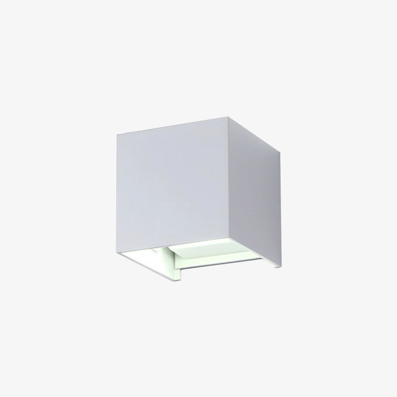 wall lamp LED wall cube design (black, white or grey)