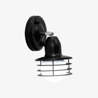 Applique murale LED extérieur style cage en métal