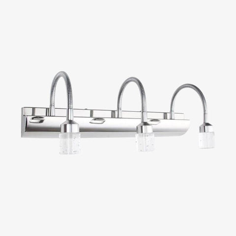Applique Murale LED Salle De Bain 10W 4000K Blanc Neutre - IP44 étanche, Chromé, 37 Cm - Montage Facile