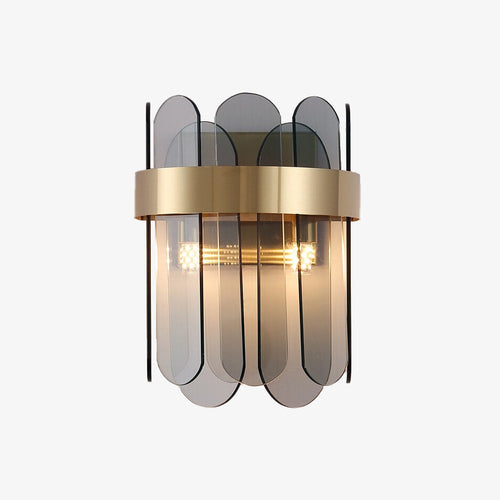 Applique murale moderne avec des lames en verre Ciara