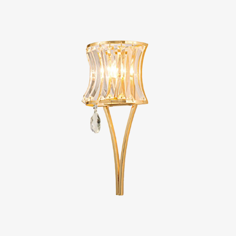 Applique murale moderne lampe torche en verre luxury Sandro