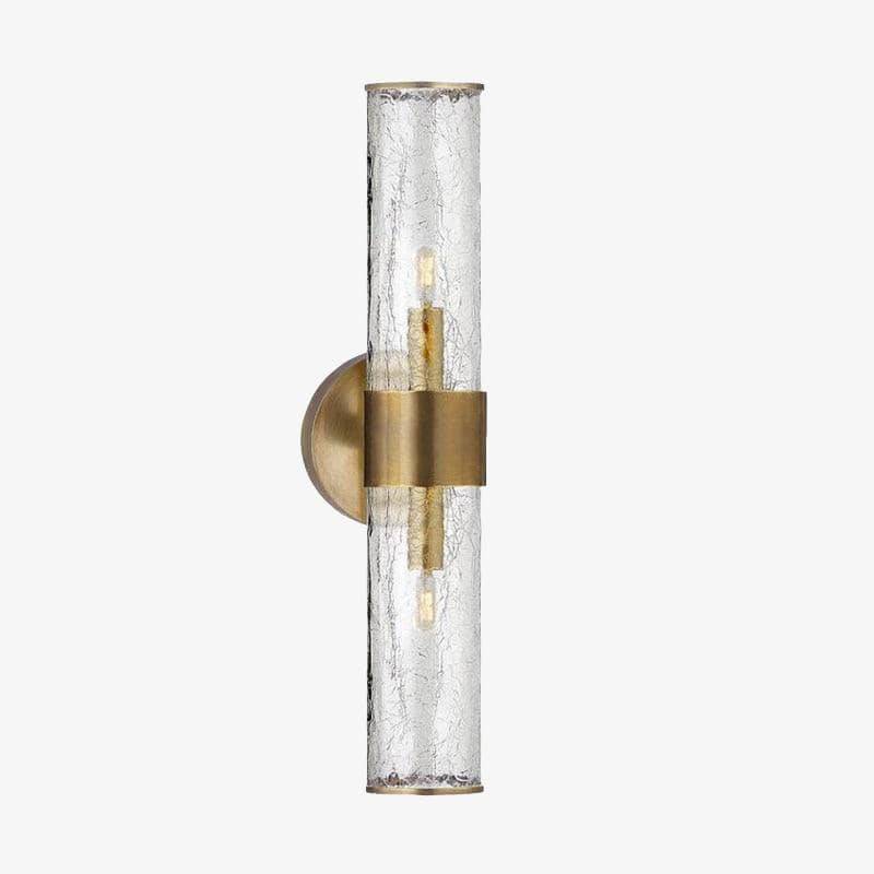 Applique murale moderne LED avec abat-jour cylindrique en verre