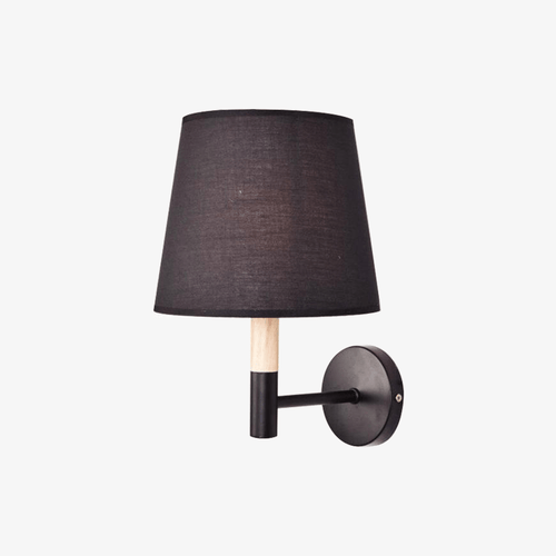 Applique murale moderne LED avec abat-jour triangle en tissu