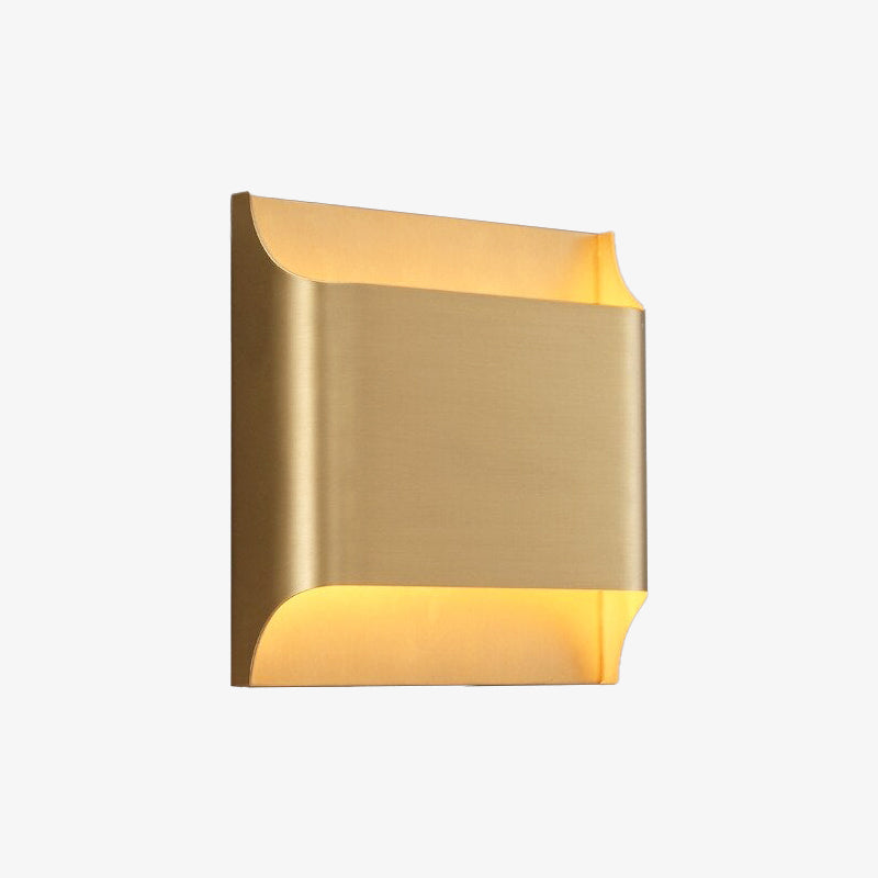 Applique murale moderne LED en forme de lingot d'or Xanat