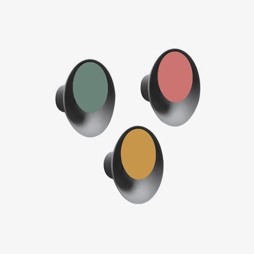 Applique murale moderne LED en métal et disque coloré