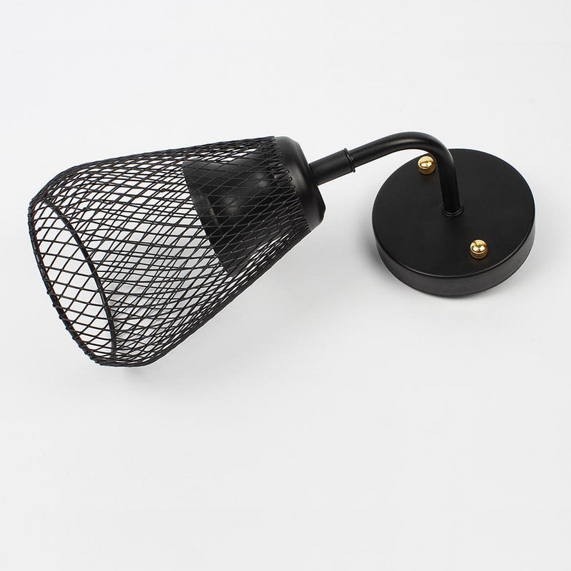 Moderno aplique LED de metal negro Ovo
