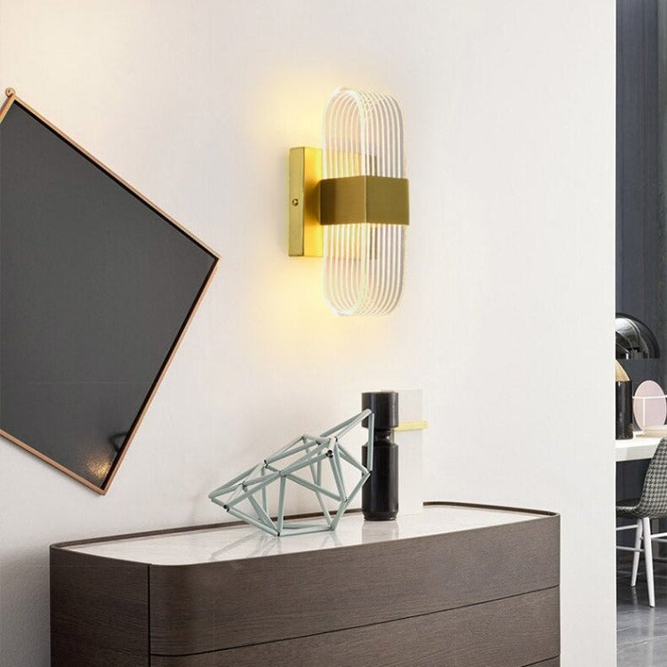 wall lamp modern linear LED wall art luxury Tiziana