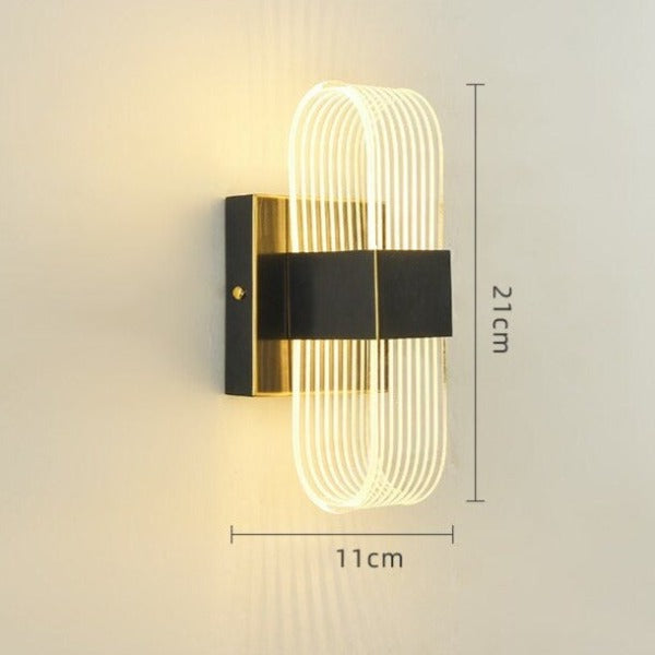 Moderno aplique LED lineal de lujo Tiziana