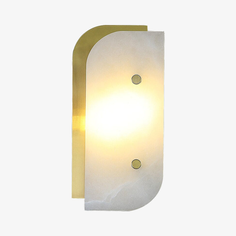 wall lamp Marena modern rectangular and marbled LED wall light