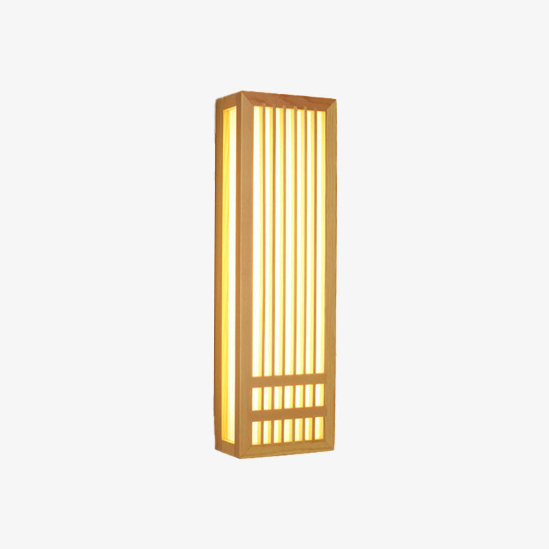 Applique murale moderne LED rectangulaire style japonais Pastor