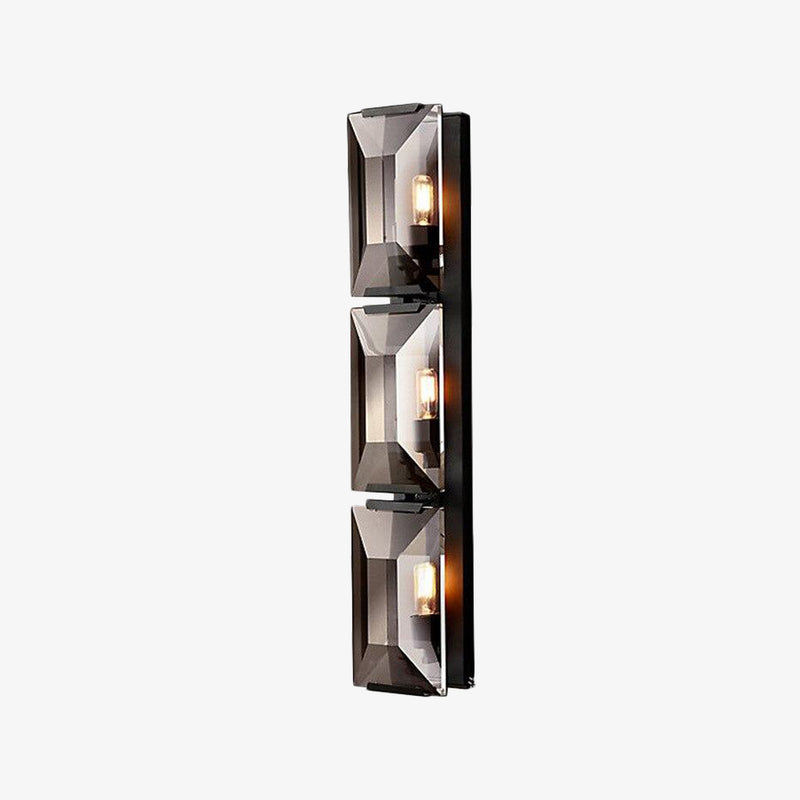 wall lamp modern rectangular wall-mounted metal Johanna grey