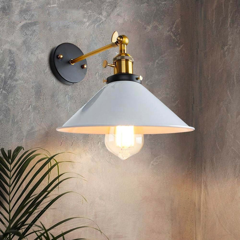 wall lamp vintage wall with lampshade conical Brenty