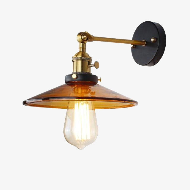 wall lamp vintage wall with lampshade glass Altah
