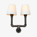 Applique murale vintage LED double abat-jours conique Saili