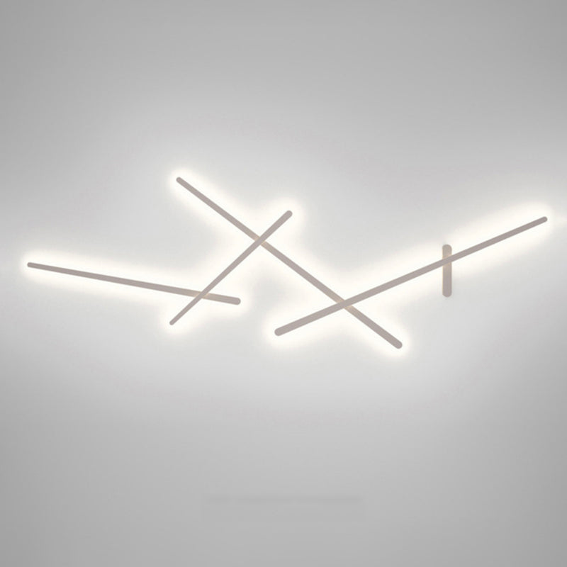 Applique murale design LED barres lumineuses simples Amayel