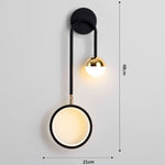 wall lamp geometric design wall with hanging ball Oryna