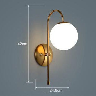 Applique murale moderne LED avec globes en verre Nyrea