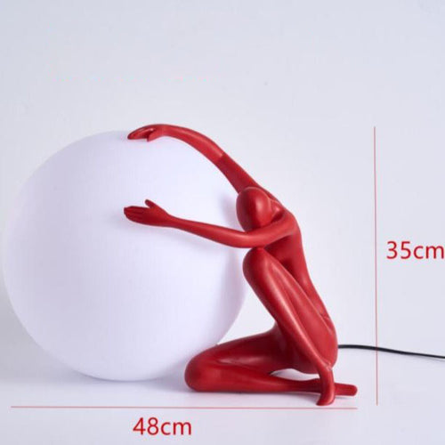 Lampe à poser LED style art déco avec silhouette Bloomie - vue 8 sur 8