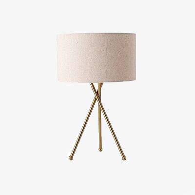 Lampadaire moderne LED tripod avec abat-jour cylindrique - vue 2 sur 6